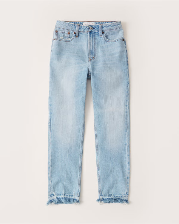 Curve Love High Rise Mom Jeans | Abercrombie & Fitch (US)