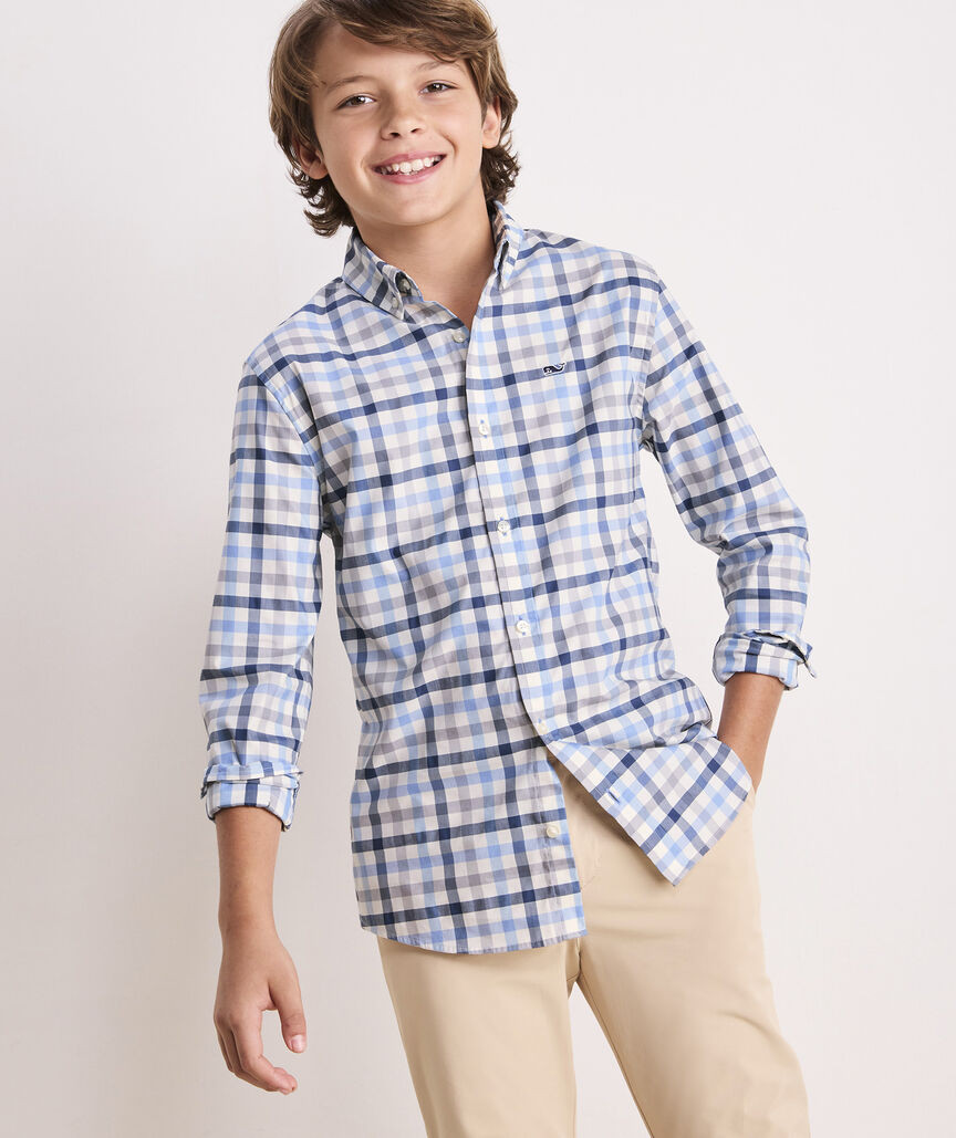 Boys' On-The-Go brrrº Check Shirt | vineyard vines