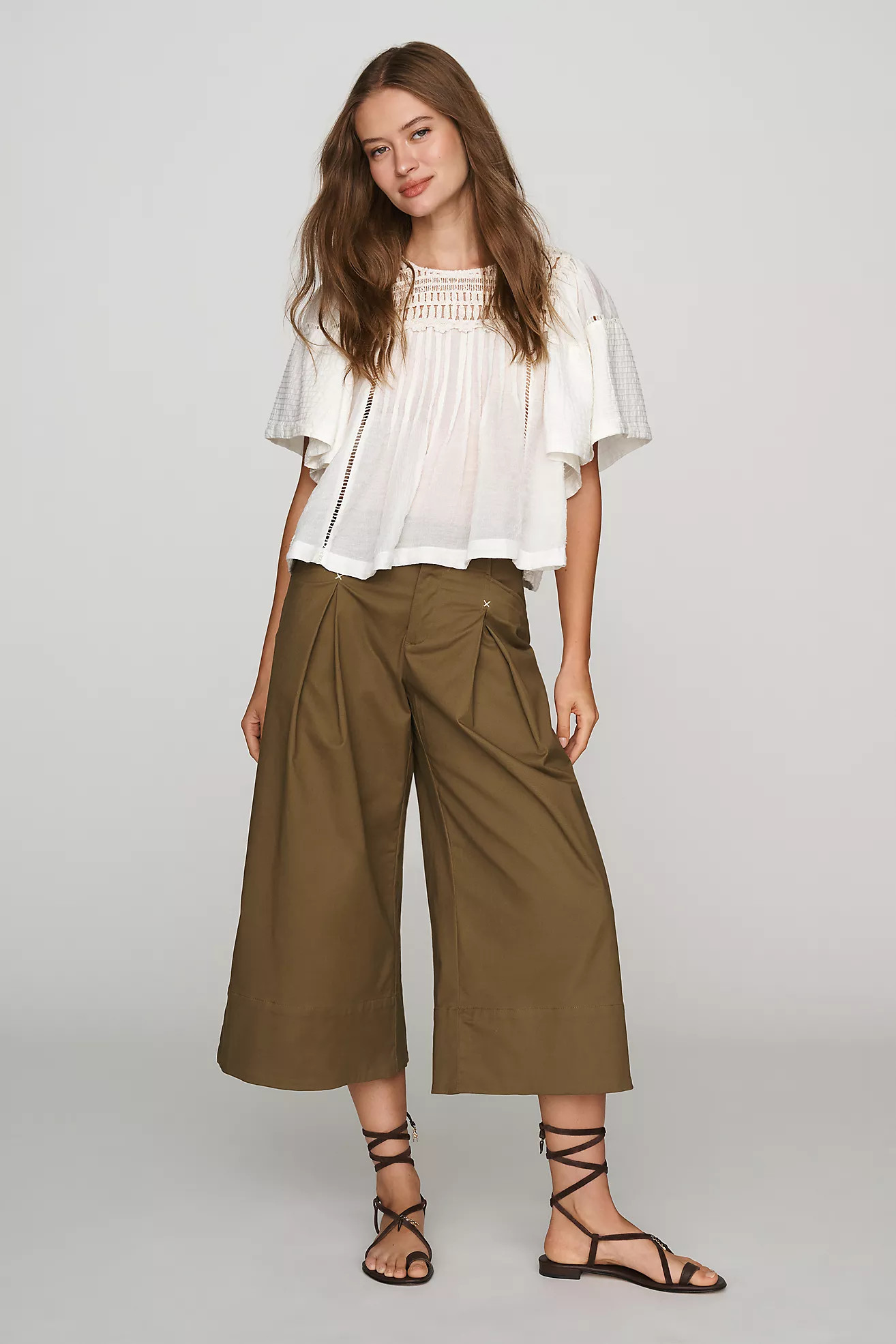 Maeve Reworked Culotte Trousers | Anthropologie (US)