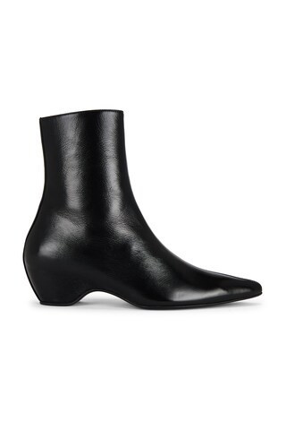 KHAITE Sybil Ankle Boot in Black | FWRD 