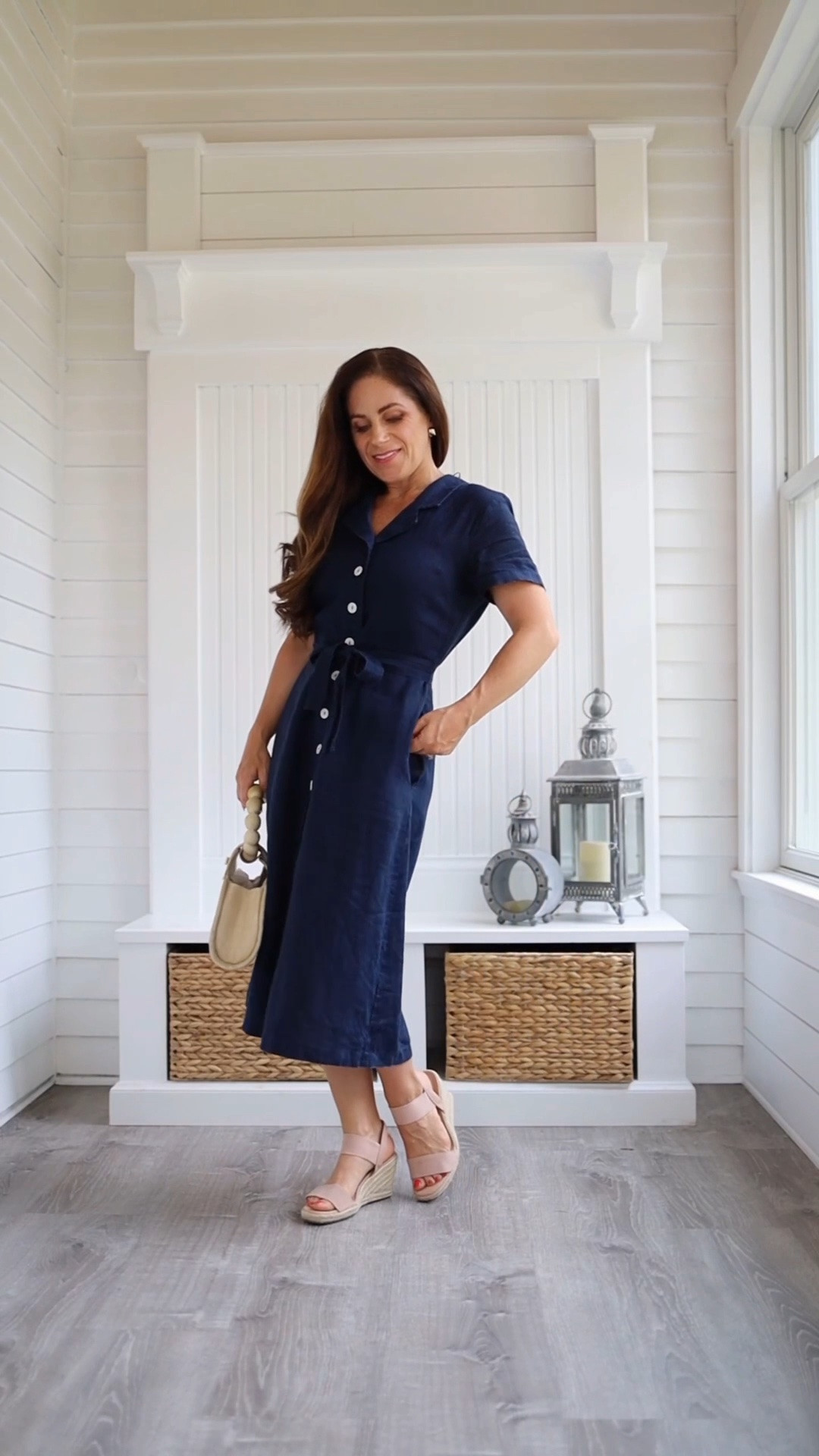 If you’re petite, “midi length” only tells you part of the story. 👗

I tried 3 @Quince  100% European Linen Dresses on my 4’11” frame—and even though they’re all in that midi-ish length category, the proportions feel completely different.

🤍 100% European Linen Button Front Dress — My favorite for classic, polished summer style. The removable waist tie gives me definition, while the hem hits at a slimmer part of my calf. This one would be so easy to dress up for work or wear with sandals on vacation.

🤍 100% European Linen Smocked Midi Dress — Another petite winner for me. The square neckline beautifully frames the upper body, while the smocked bodice creates definition before the fuller skirt begins. Feminine, comfortable and such an easy summer dress.

🤍 100% European Linen Scoop Neck Midi Dress — A simpler, more relaxed silhouette with adjustable straps. On my frame, the longer hem and less-defined waist give it a more column-like look, but I love the easy linen shape for anyone who prefers a less structured fit.

My biggest petite takeaway? Don’t shop by dress length alone. Look at where the waist hits, where the volume begins and where the hem lands on your leg.

All three are made from 100% European linen and linked here so you can compare the different silhouettes and find the one that works best for your proportions.

#petitestyle #petitefashion #linendress #summerdress #quince travel dress | teacher outfits

#LTKOver40 #LTKPetite #LTKTravel