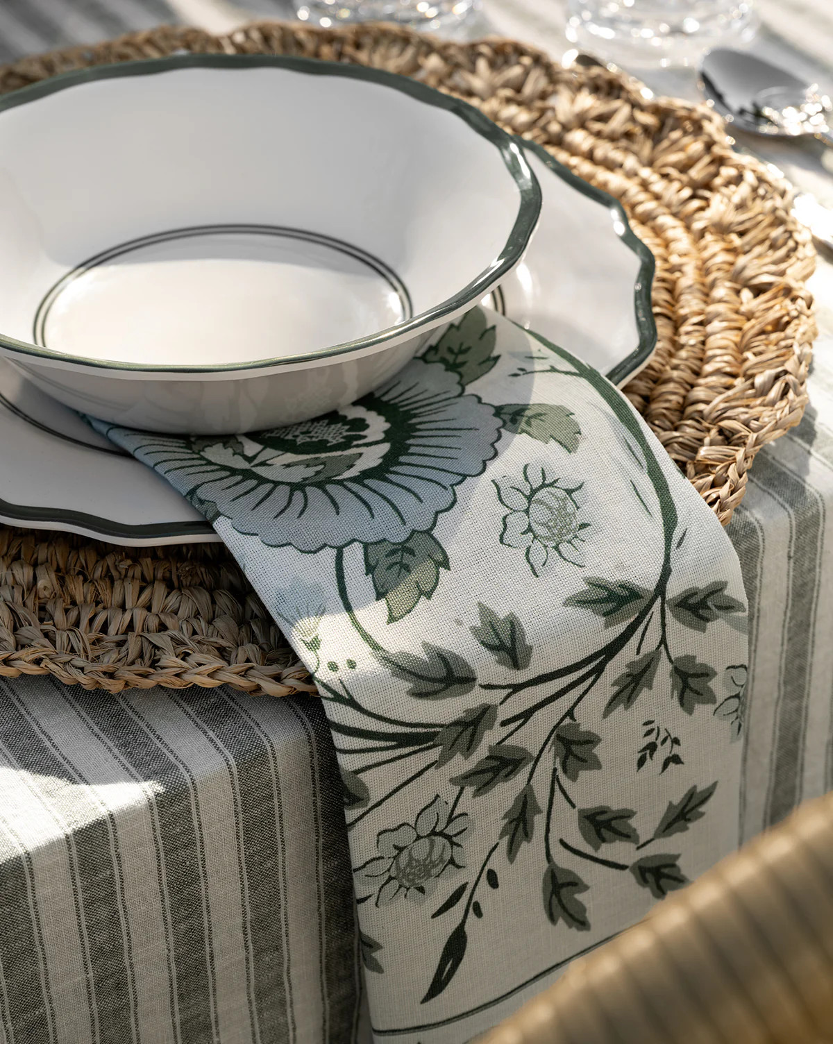 Larkin Stripe Tablecloth | McGee & Co. (US)