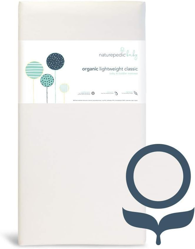 Naturepedic Organic Baby Crib Mattress - Lightweight Infant & Toddler Mattress - Waterproof Baby ... | Amazon (US)