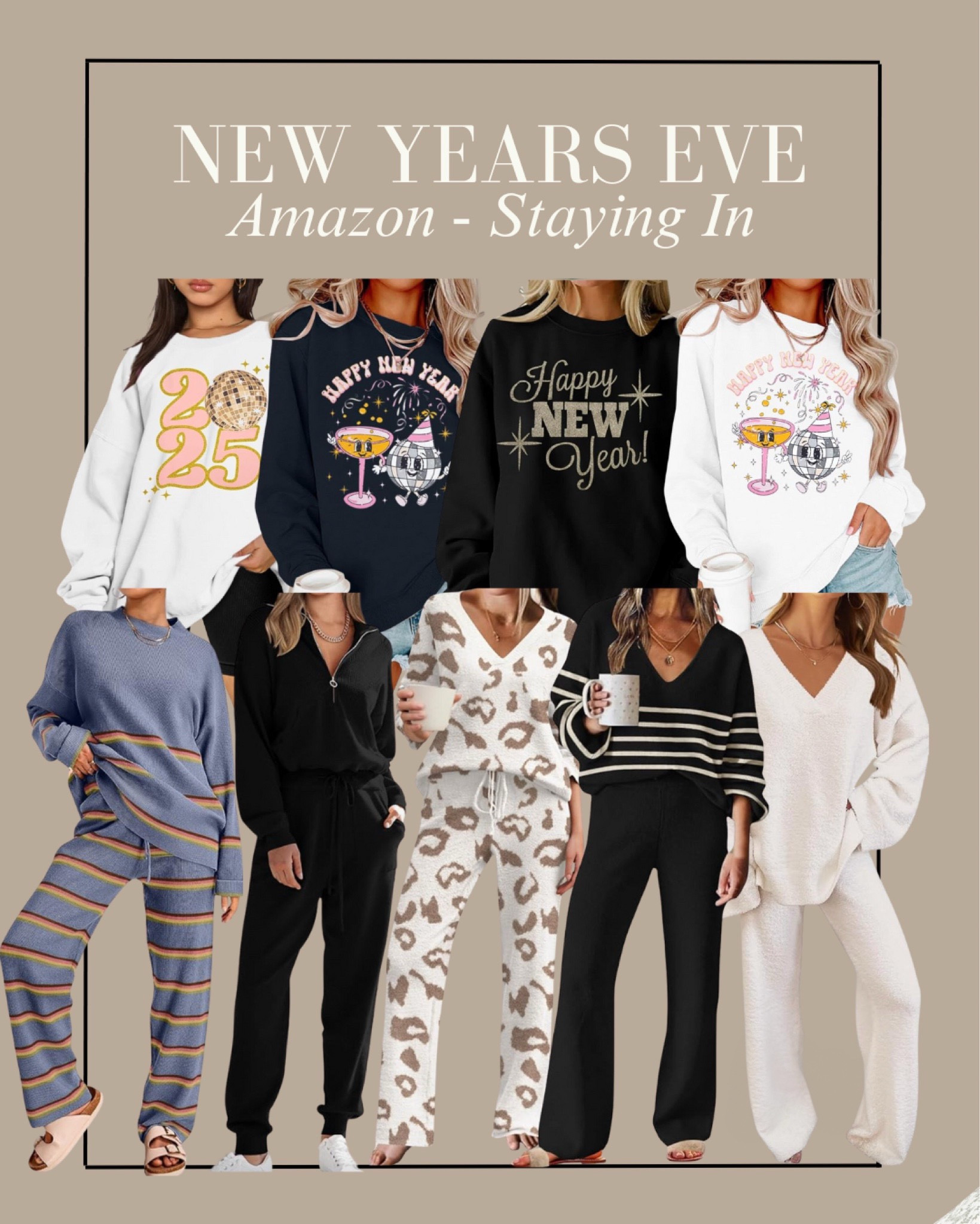 New Year’s Eve cozy outfit staying in

Happy New Year Sweatshirts for Women 2025 New Year Shirts Merry Christmas Shirt Holiday Long Sleeve Pullover Tops

LILLUSORY 2 Piece Outfits for Women 2024 Fall Fashion Oversized Striped Sweaters Sets Cozy Lounge Sets Knit Clothes
LILLUSORY 2 Piece Outfits for Women 2024 Fall Fashion Oversized Striped Sweaters Sets Cozy Lounge Sets Knit Clothes


#LTKHoliday #LTKSeasonal #LTKHome