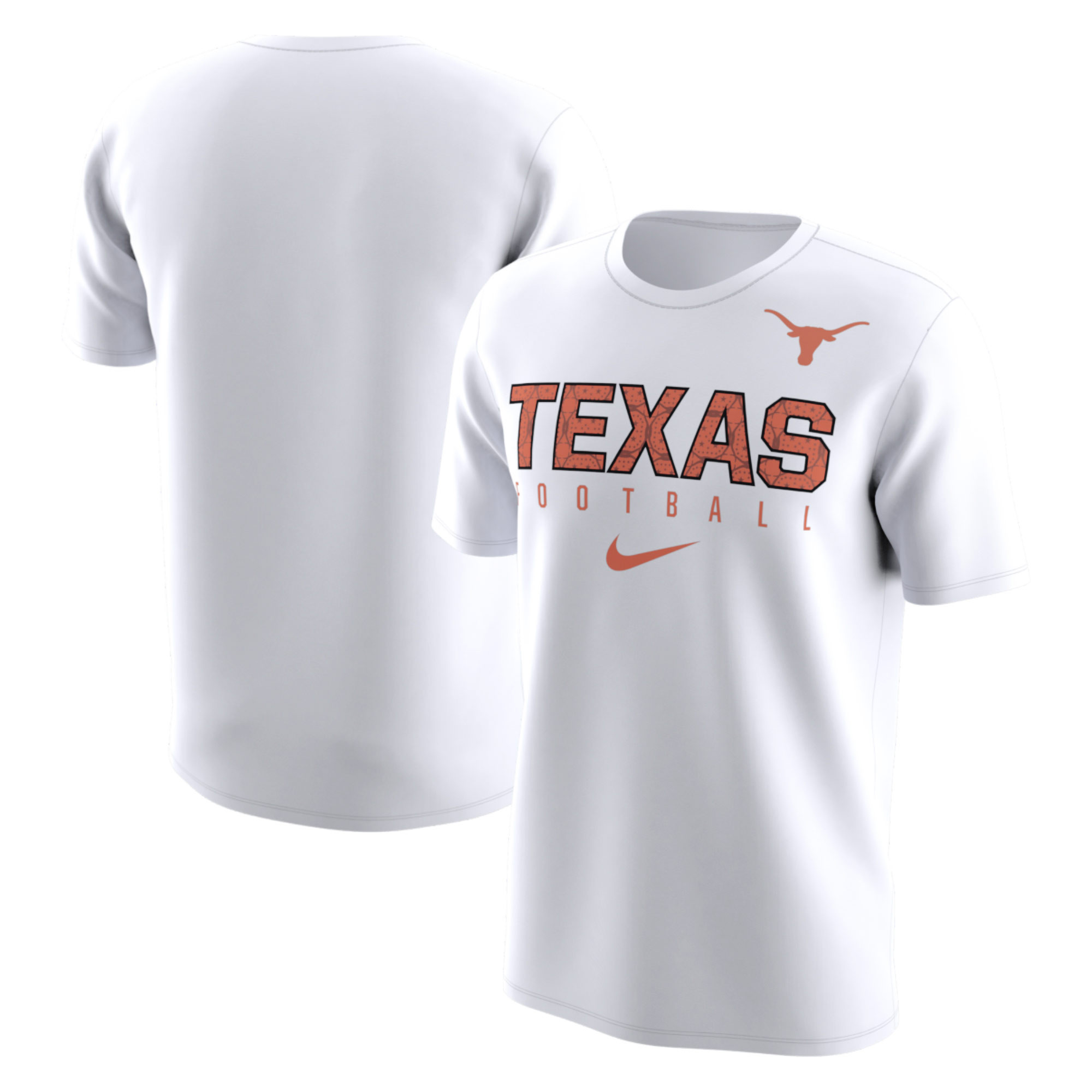 Texas Longhorns Nike Football Practice Performance T-Shirt - White | Fanatics