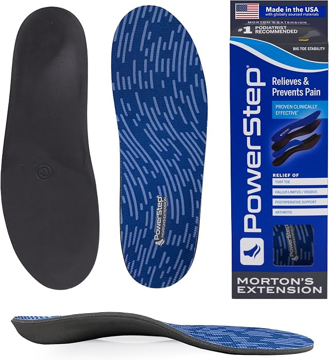 PowerStep Morton's Extension Carbon Fiber Orthotic Insole, Turf Toe, Foot Fractures, Hallux Rigid... | Amazon (US)