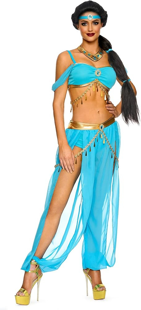 Spooktacular Creations Arabian Princess Costume Women, Fairy Dance Outfit Adult Teal Fancy Set fo... | Amazon (US)