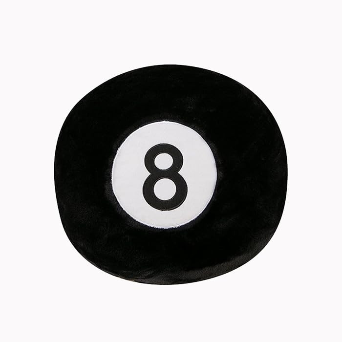 CHELEI2019 13" Billiard Plush Pillow Round Black 8 Ball Cushion Stuffed Sport Gift Decor | Amazon (US)