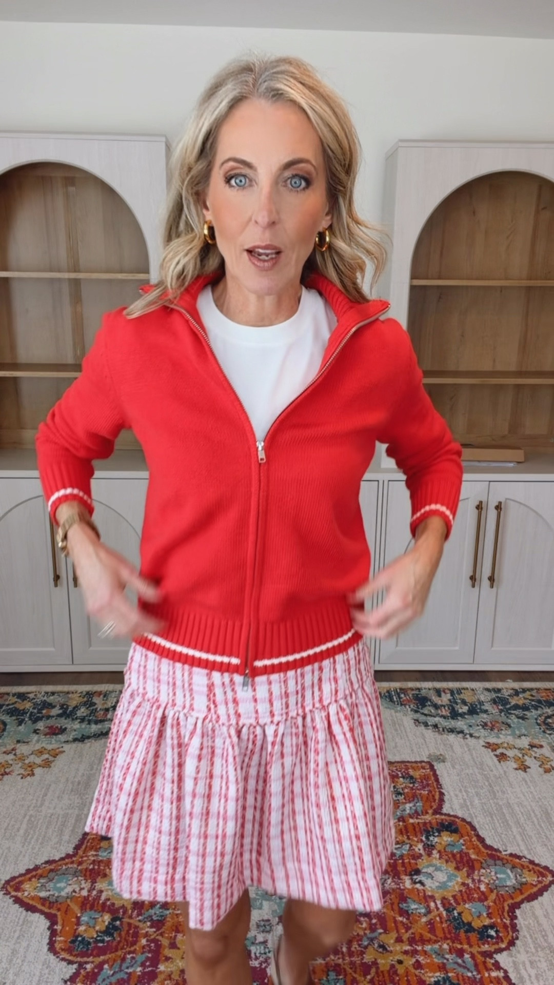 Fresh, preppy, and fun! This $26 free assembly drop waste mini skirt featuring a vibrant plaid pattern is a playful tweed texture that is giving a styler mini skirt a vintage charm. Side pockets with gold buttons looks great with so many of our favorite Walmart tops all under $30.  Wearing a size extra small.   

#LTKgrwm #LTKootd #LTKmomlife