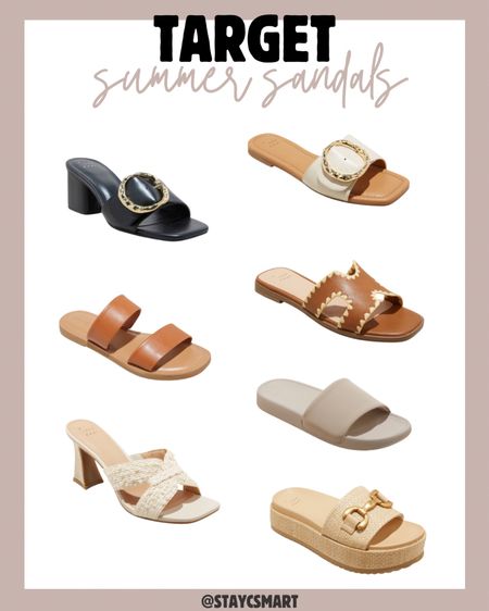 Summer sandals from target, summer fashion finds, summer new arrivals 

#LTKShoeCrush #LTKFindsUnder100 #LTKStyleTip