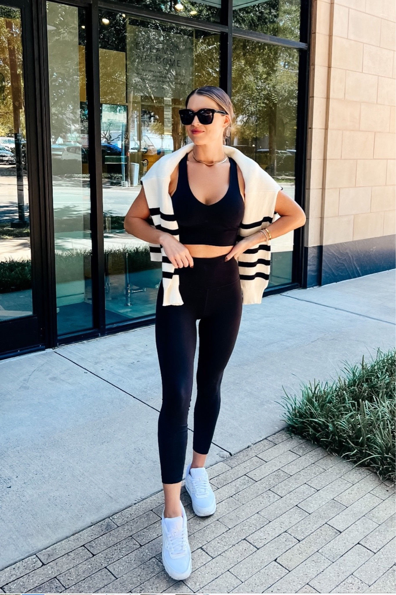 Activewear, matching set, matching activewear set, travel outfit, black leggings, black sports bra, sports tank, spring outfit, spring style, winter activewear, athleisure, sports bra, leggings, spring activewear, casual outfit, casual outfits, active set, workout clothes, gym outfit, athleisure outfit, daytime casual, casual style

#LTKfit #LTKstyletip