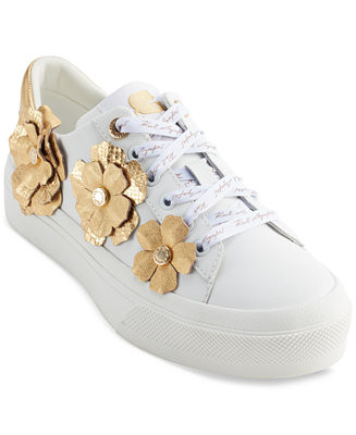 Women's Georgia Lace-Up Embellished Sneakers | Macy's