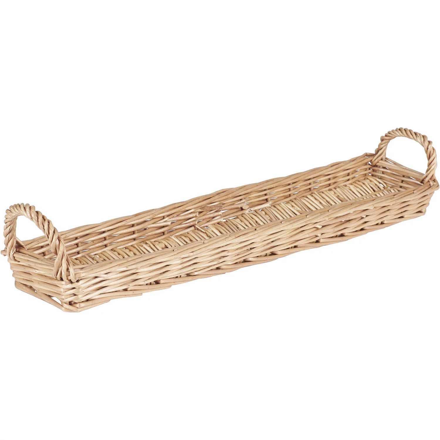Household Essentials Long Wicker Bread Basket | Walmart (US)