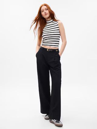 High Rise Pleated Wide-Leg Trousers | Gap (US)