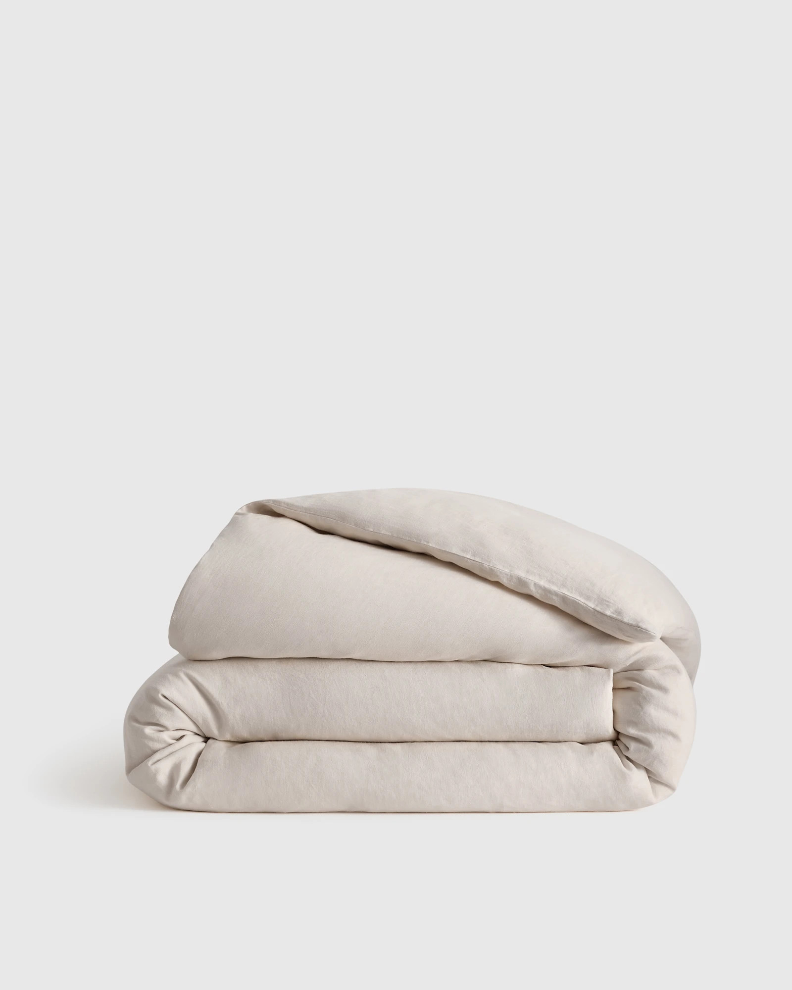 Quince | European Linen Duvet Cover in Sand Size Twin | Quince