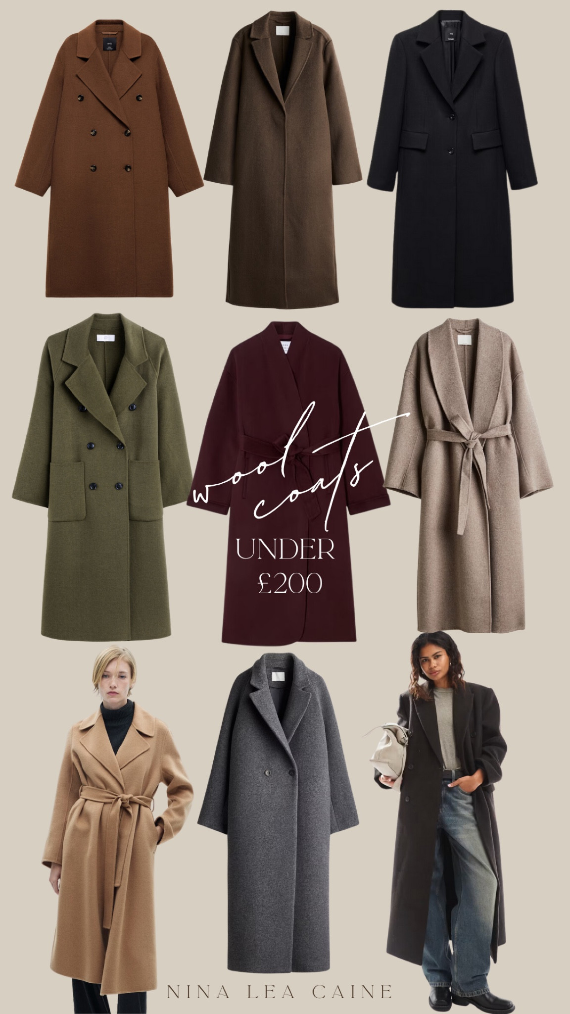 Wool coats under £200 #woolcoats 

#LTKautumn #LTKwinter #LTKuk