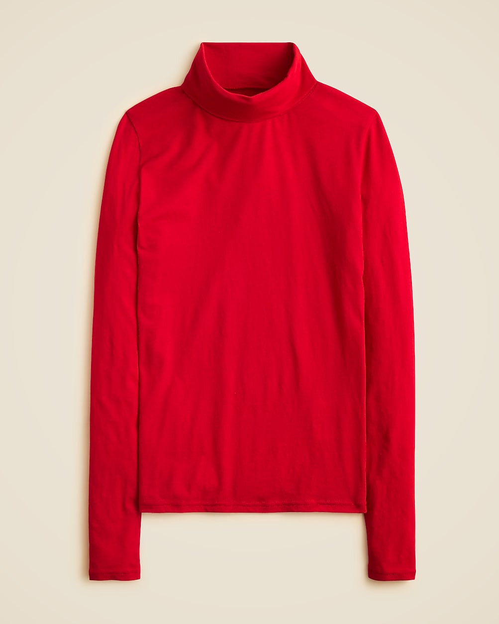 Feather jersey turtleneck | J. Crew US