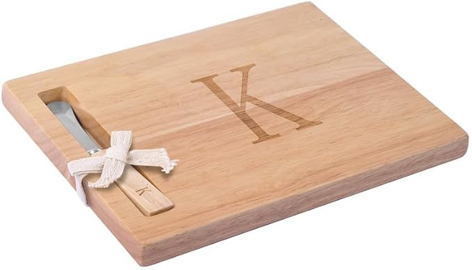 Miicol Wood Charcuterie Board, Monogram Cheese Board 10 Inch, Personalized Initial Cutting Board ... | Amazon (US)