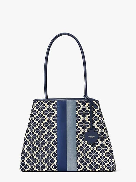 spade flower jacquard stripe everything large tote | Kate Spade (US)