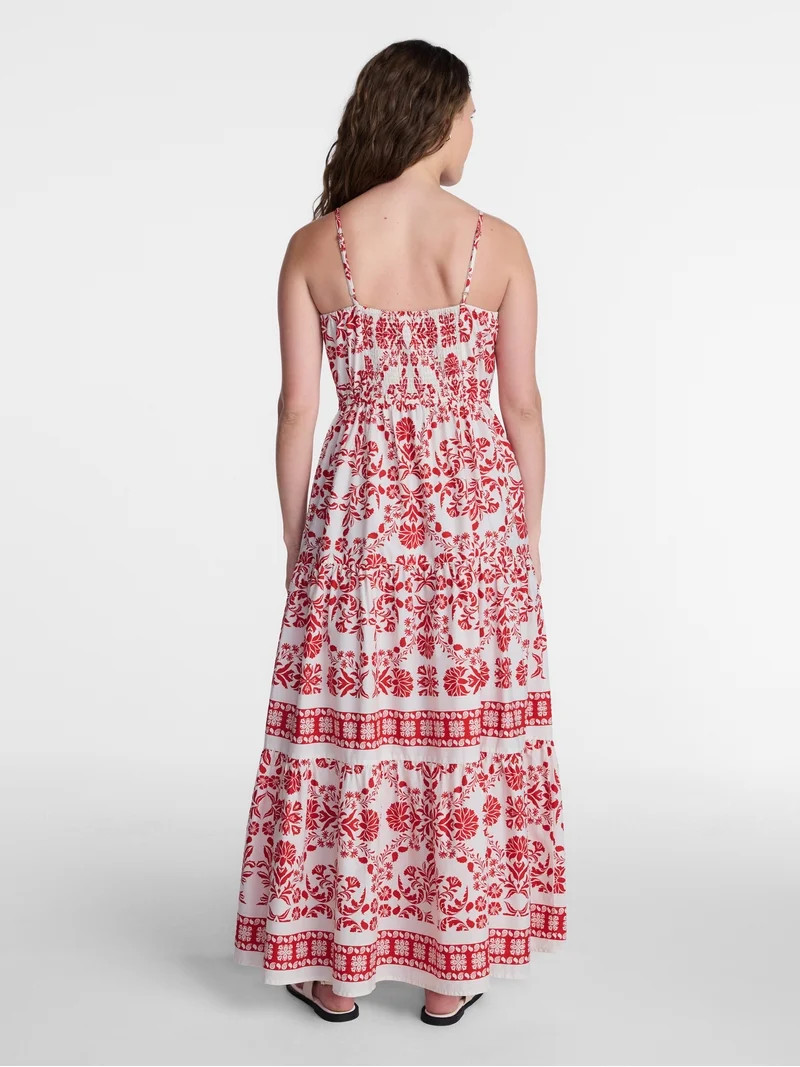 Time and Tru Women's Strappy Maxi Dress, Sizes XS-XXXL | Walmart (US)