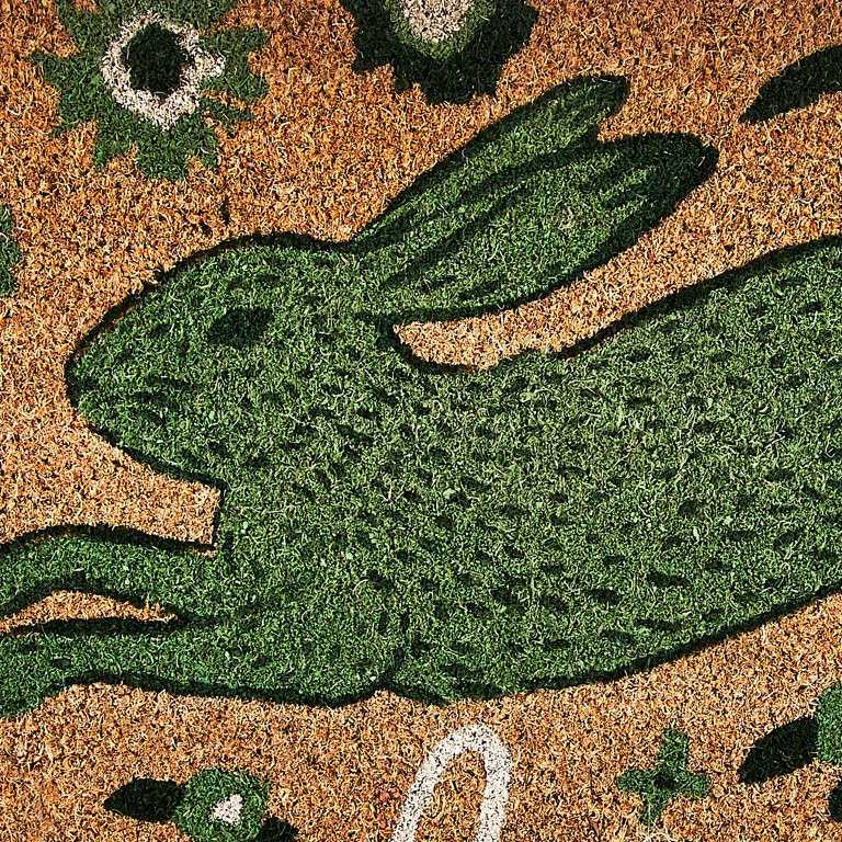 Easter Green Bunny Coir Welcome Mat, by Way To Celebrate - Walmart.com | Walmart (US)