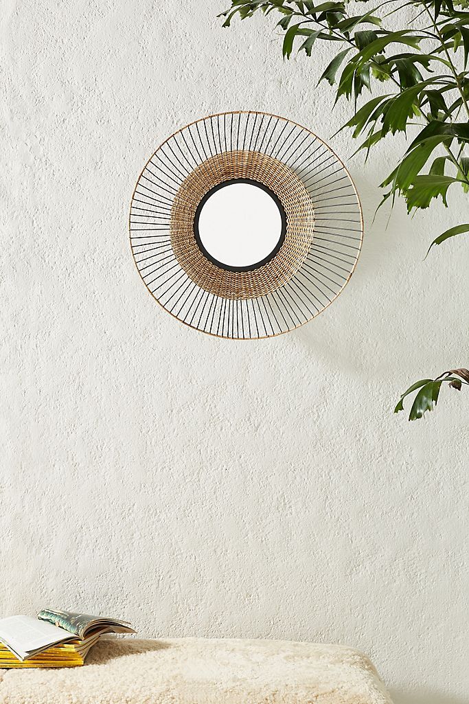 Janie Spoked Rattan Mirror | Anthropologie (US)