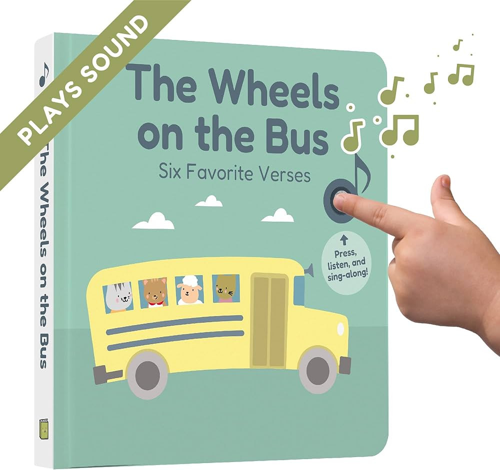 Calis Books - The Wheels on The Bus Book | Sound Books for Toddlers 1-3 | Wheels on The Bus Toy |... | Amazon (US)
