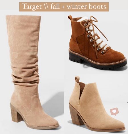 Fall and winter boots from Target 🤎 booties, tall boots, snow boots, fall shoes

#LTKshoecrush #LTKfindsunder50 #LTKsalealert