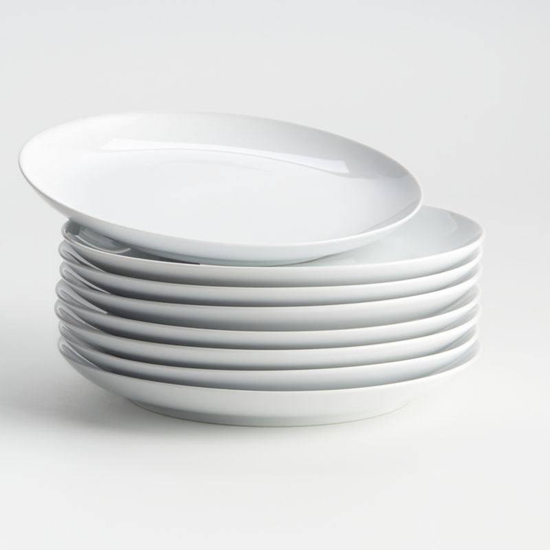 Set of 8 Essential Salad Plates + Reviews | Crate and Barrel | Crate & Barrel