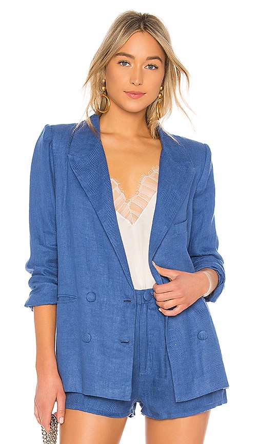 Lovers + Friends Fanning Blazer in Blue | Revolve Clothing (Global)