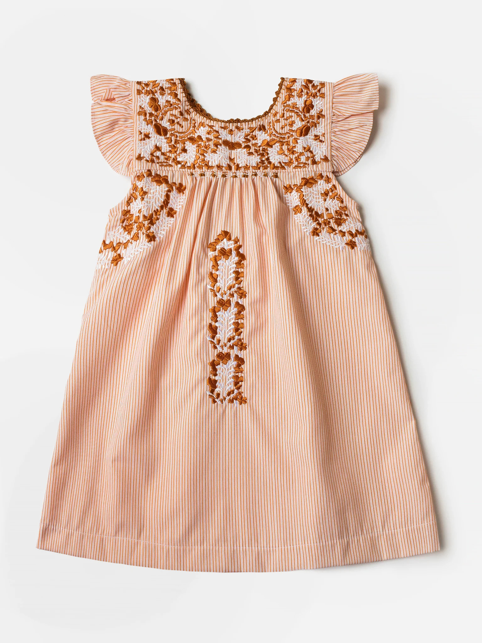 Six Honeybees Girls' Flutter Sleeve Puebla Dress | Saint Bernard