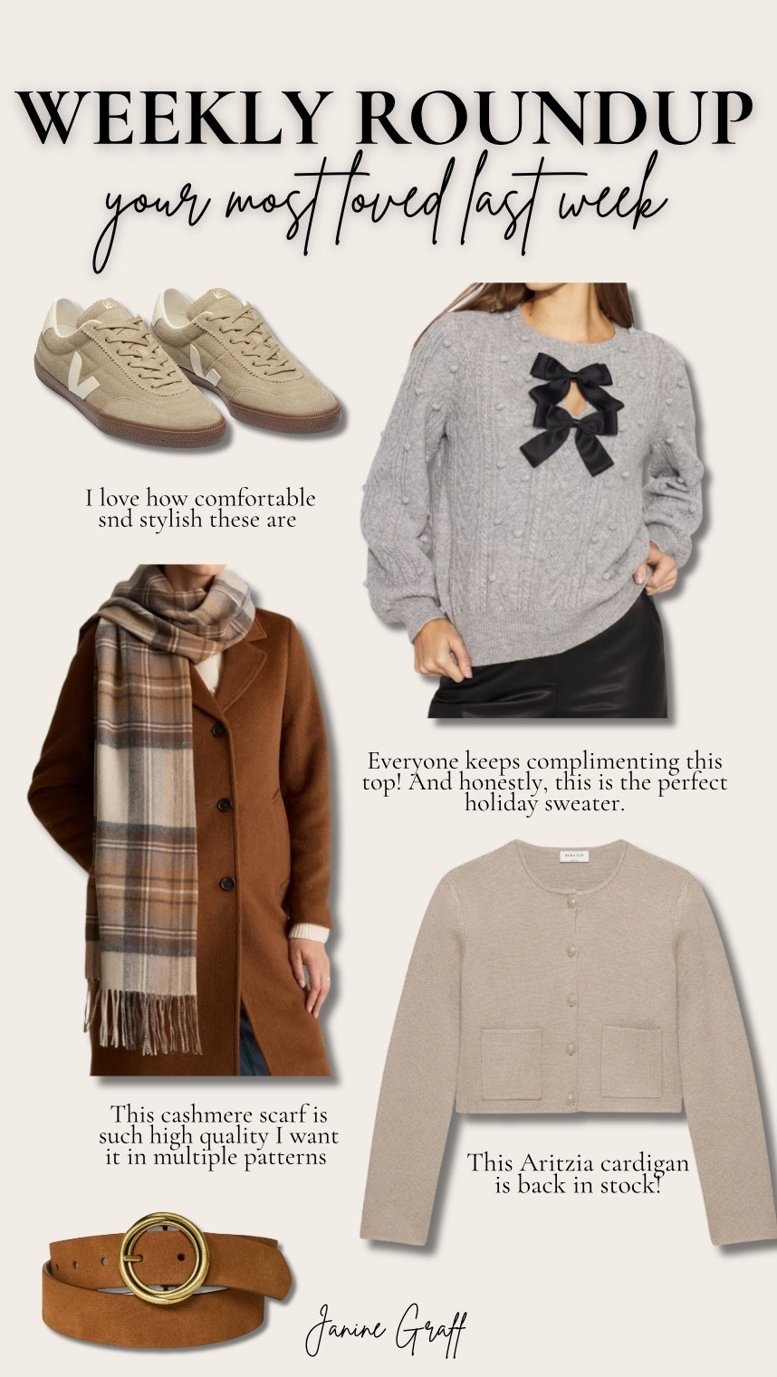 Your lost loved fashion finds from last week 🤍




#LTKHoliday #LTKFindsUnder100 #LTKSaleAlert