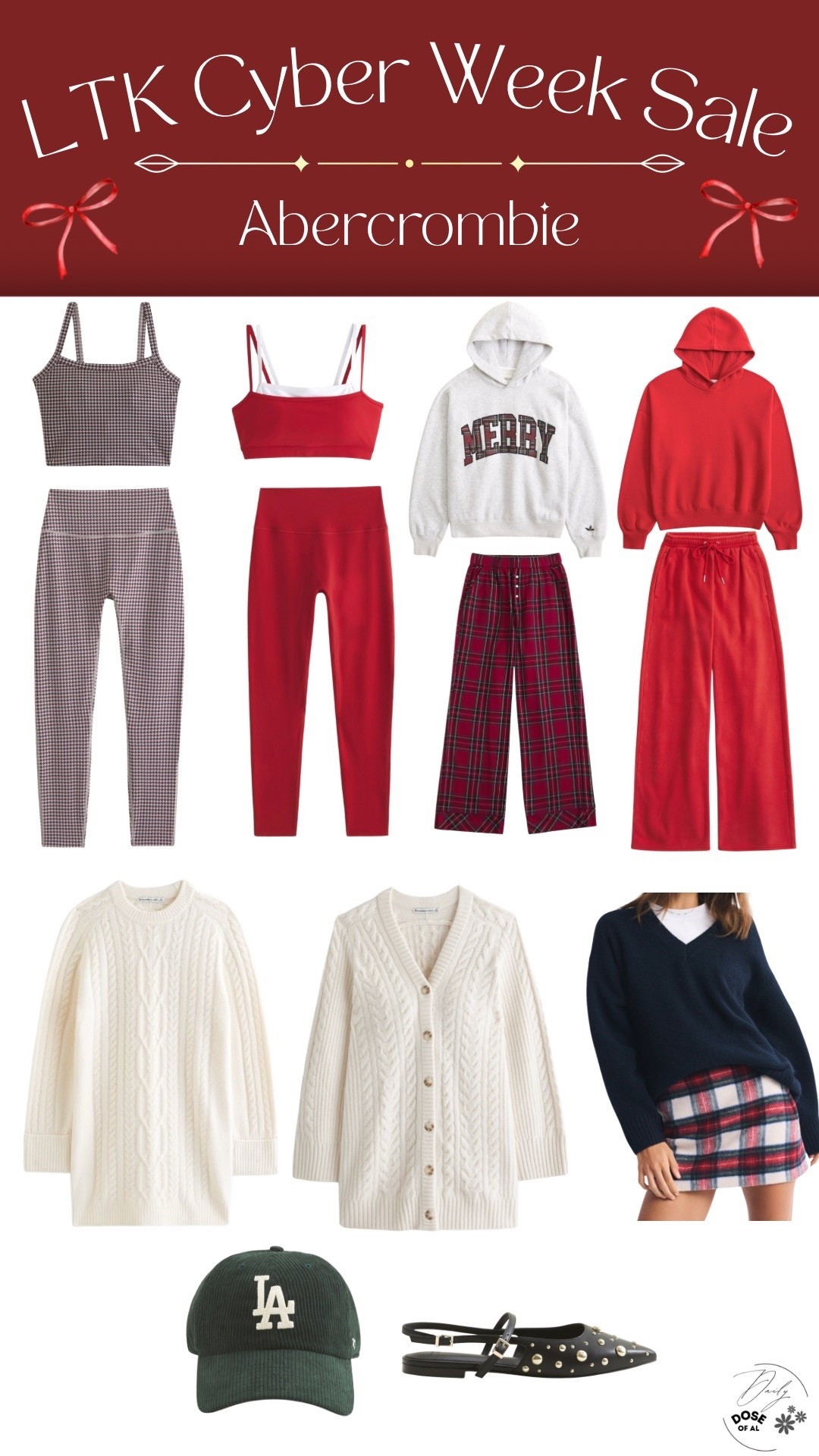 New arrivals from Abercrombie 
Matching sets
Plaid 
Plaid skirt
Christmas outfit
Outfits for Christmas 
Outfits for holidays 
Work out clothes
Sweater dress 

#LTKHoliday #LTKSeasonal #LTKCyberWeek