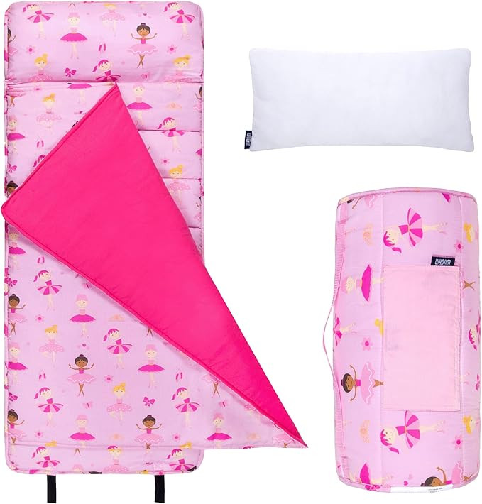 Wildkin Original Nap Mat with Reusable Pillow for Boys & Girls, Ideal for Sleepovers, Equipped wi... | Amazon (US)