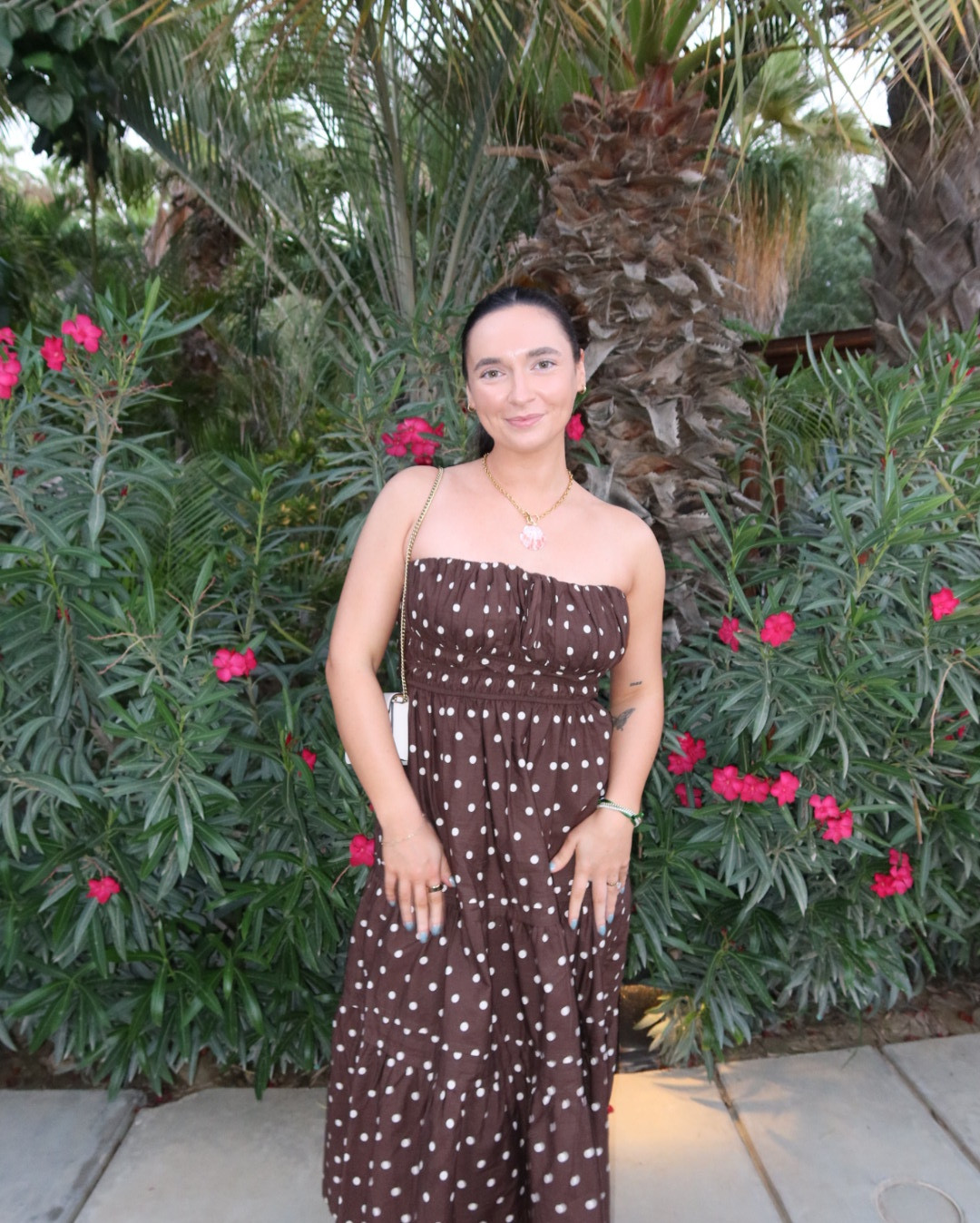 Cute anthro polka dot dress! 5’7” Wearing size small! 

#LTKgrwm #LTKHoliday #LTKootd