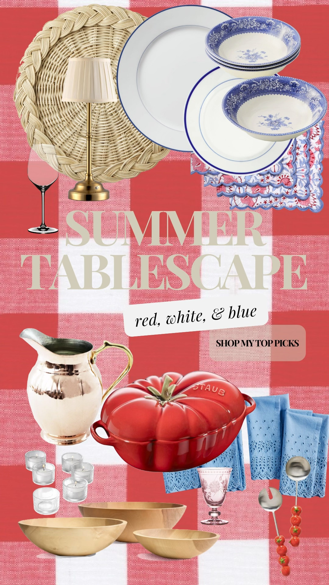 Summer salad or making you want a hotdog real bad? This tablescape, perfect for the 4th of July (and more), is worthy of a chefs kiss. 👨🏻‍🍳💋 

#LTKHome #LTKParties #LTKSeasonal