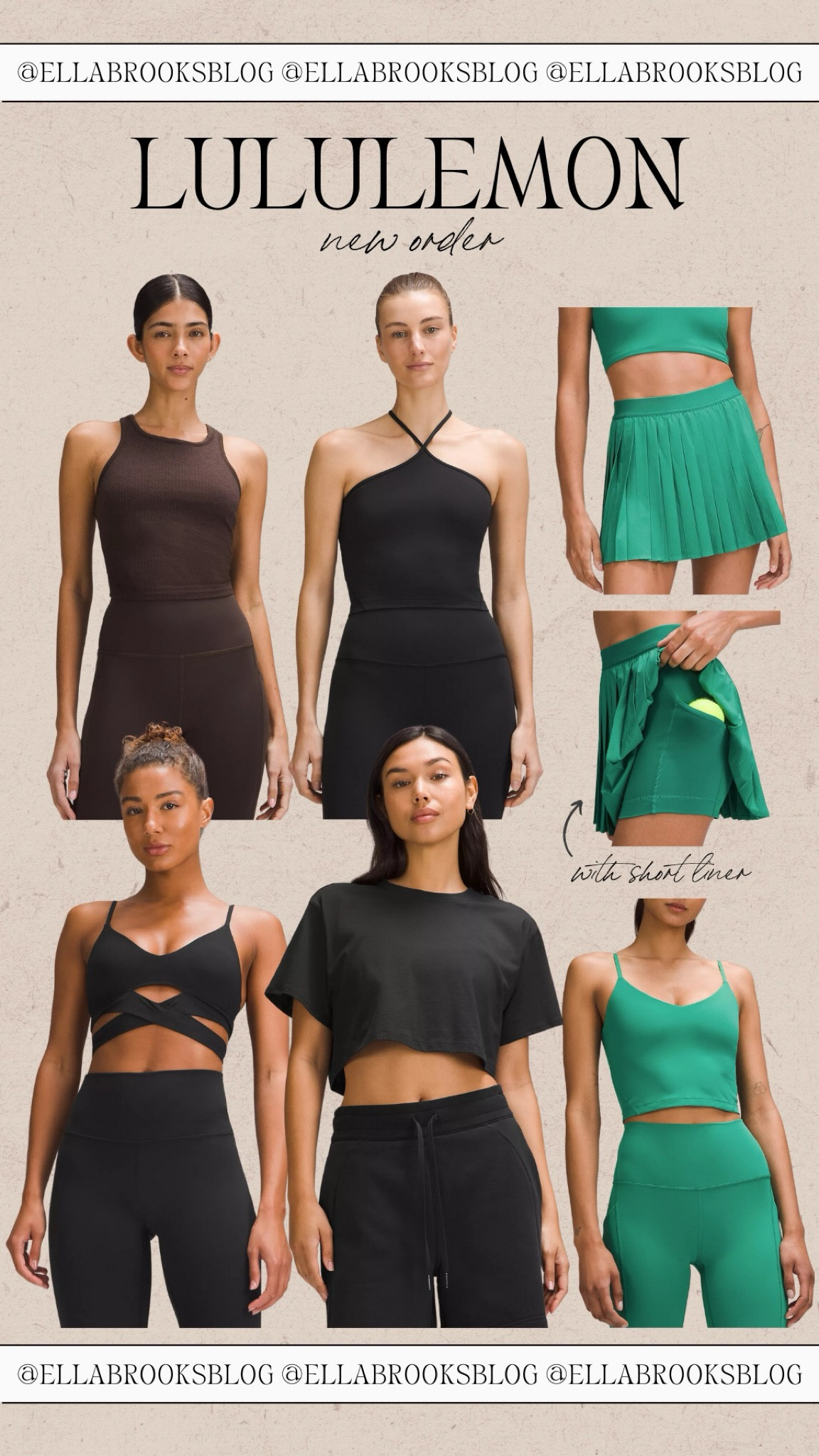 Lululemon New Order 
lululemon new arrivals, summer athleisure, workout outfit, lululemon favorites, athleisure skirt, workout tops 

#LTKFindsUnder100 #LTKFitness #LTKStyleTip