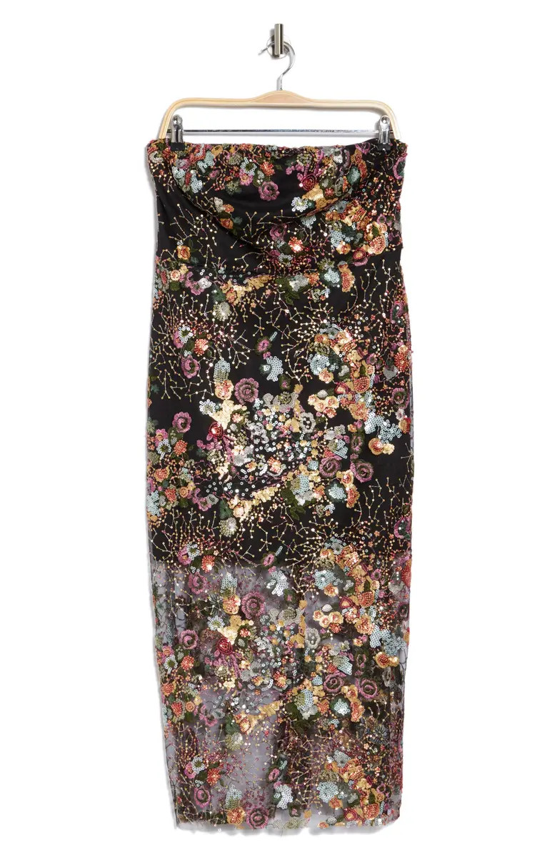 Sam Edelman Floral Embroidered & Sequin Strapless Dress | Nordstromrack | Nordstrom Rack
