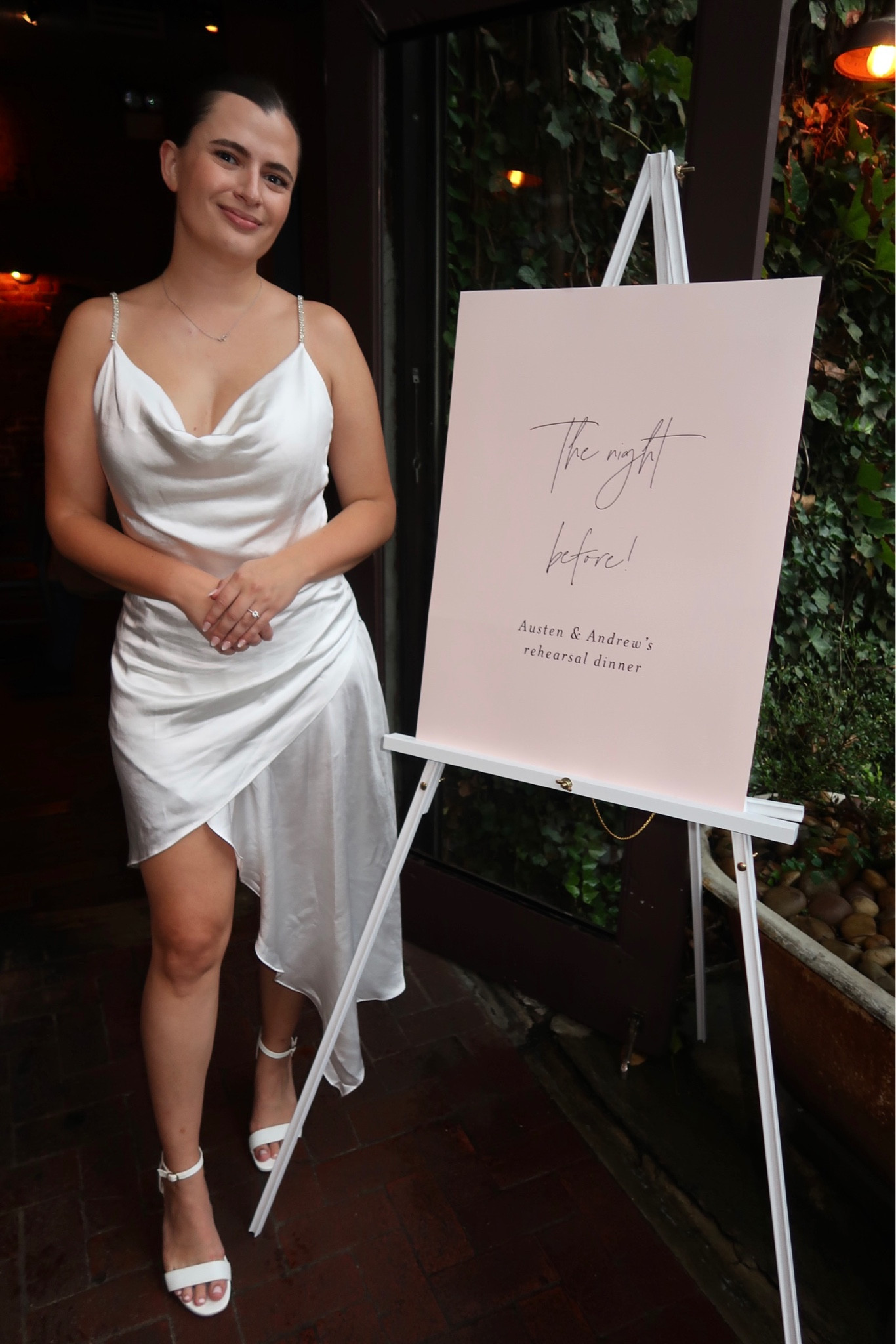 What I wore to our wedding rehearsal dinner! Love this white satin dress from Revolve perfect for brides!! 💍


#LTKwedding #LTKparties #LTKfindsunder100