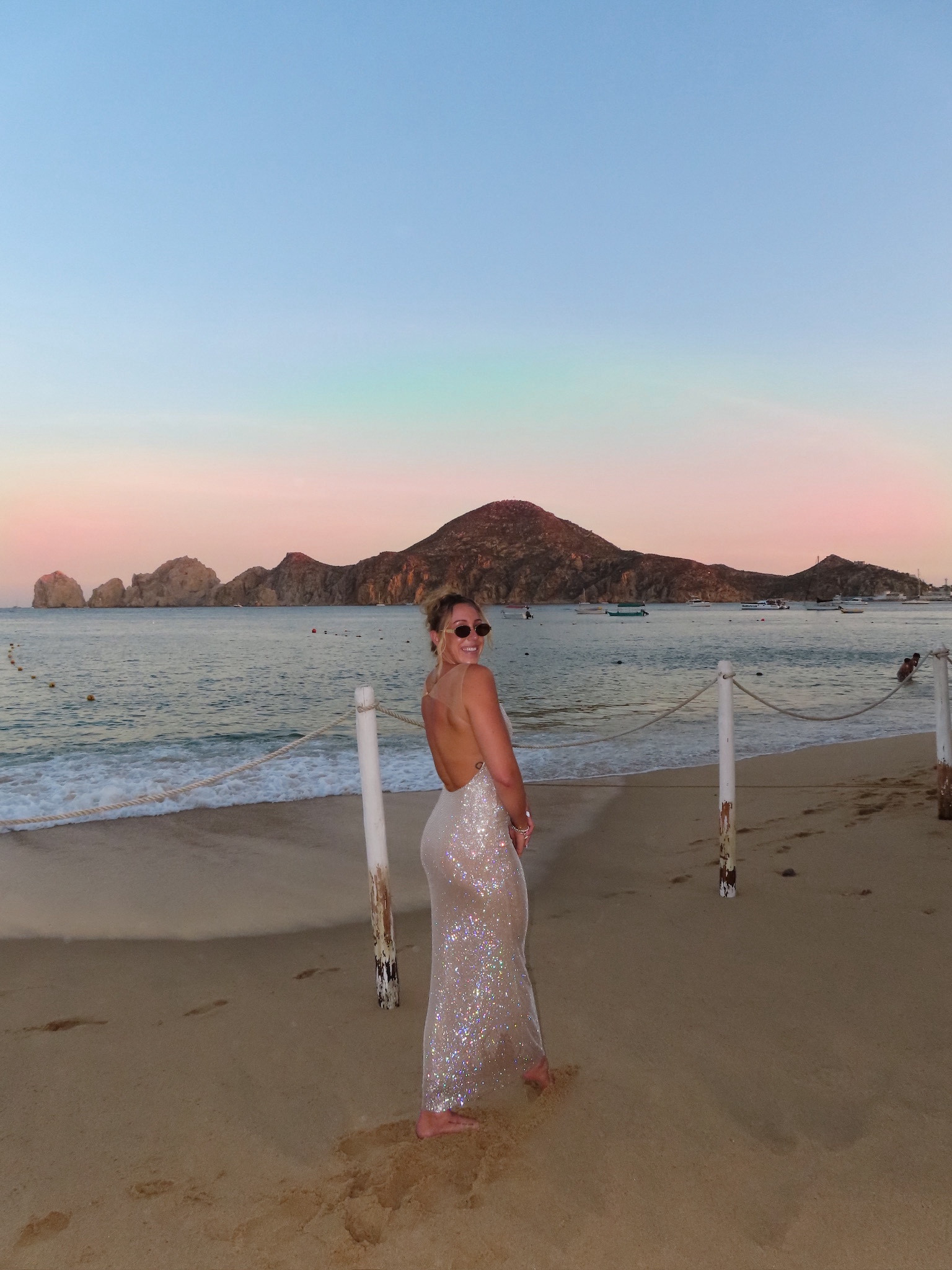 Backless sparkly maxi 

#LTKStyleTip #LTKWedding #LTKNYFW