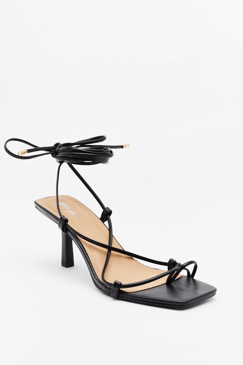 Faux Leather Kitten Heels | Nasty Gal (US)