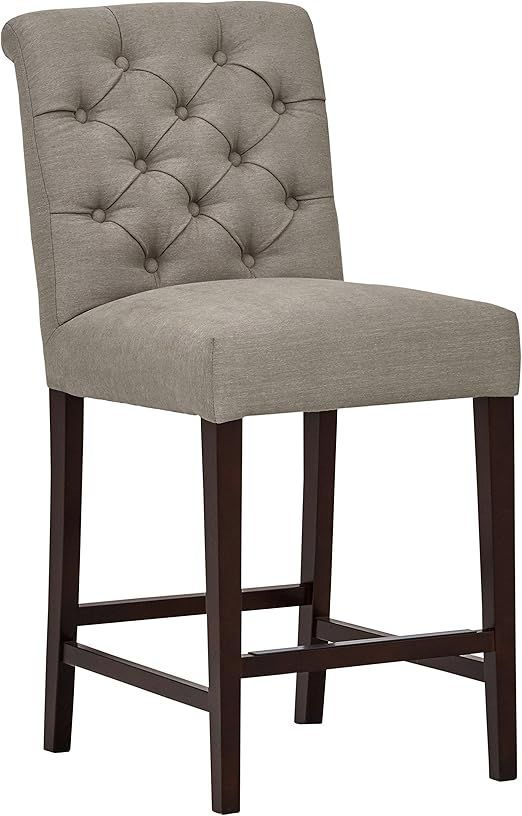 Amazon.com: Amazon Brand – Stone & Beam Carson Tufted High-Back Upholstered Counter-Height Kitc... | Amazon (US)