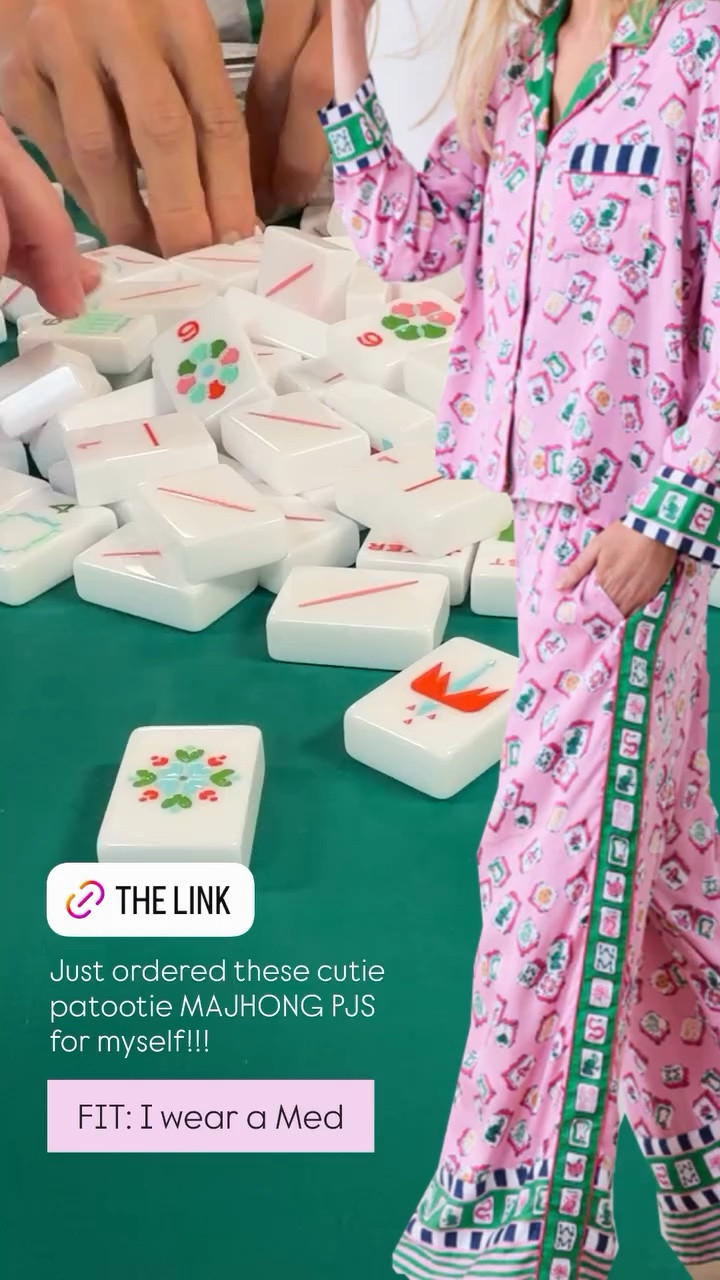 Just ordered these cutie patootie MAJHONG PJS
for myself!!! FIT: I wear a Med

#LTKmorningroutine #LTKselfcare #LTKOver40