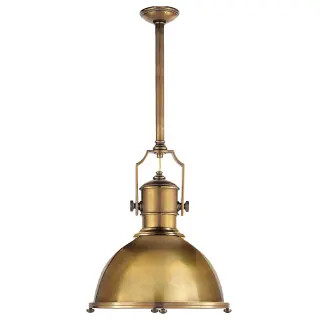 Country 20" Industrial Large Pendant with Metal Shade by E. F. Chapman | Build.com, Inc.