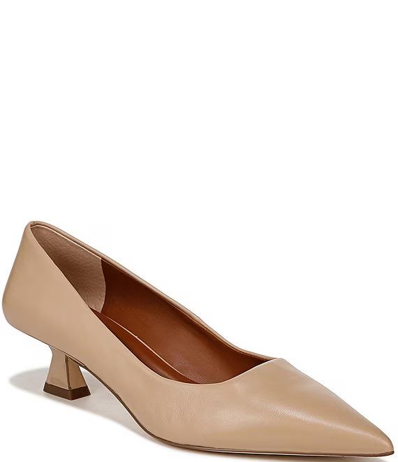 Sarto by Franco Sarto Diva Leather Kitten Heel Pumps | Dillard's | Dillard's