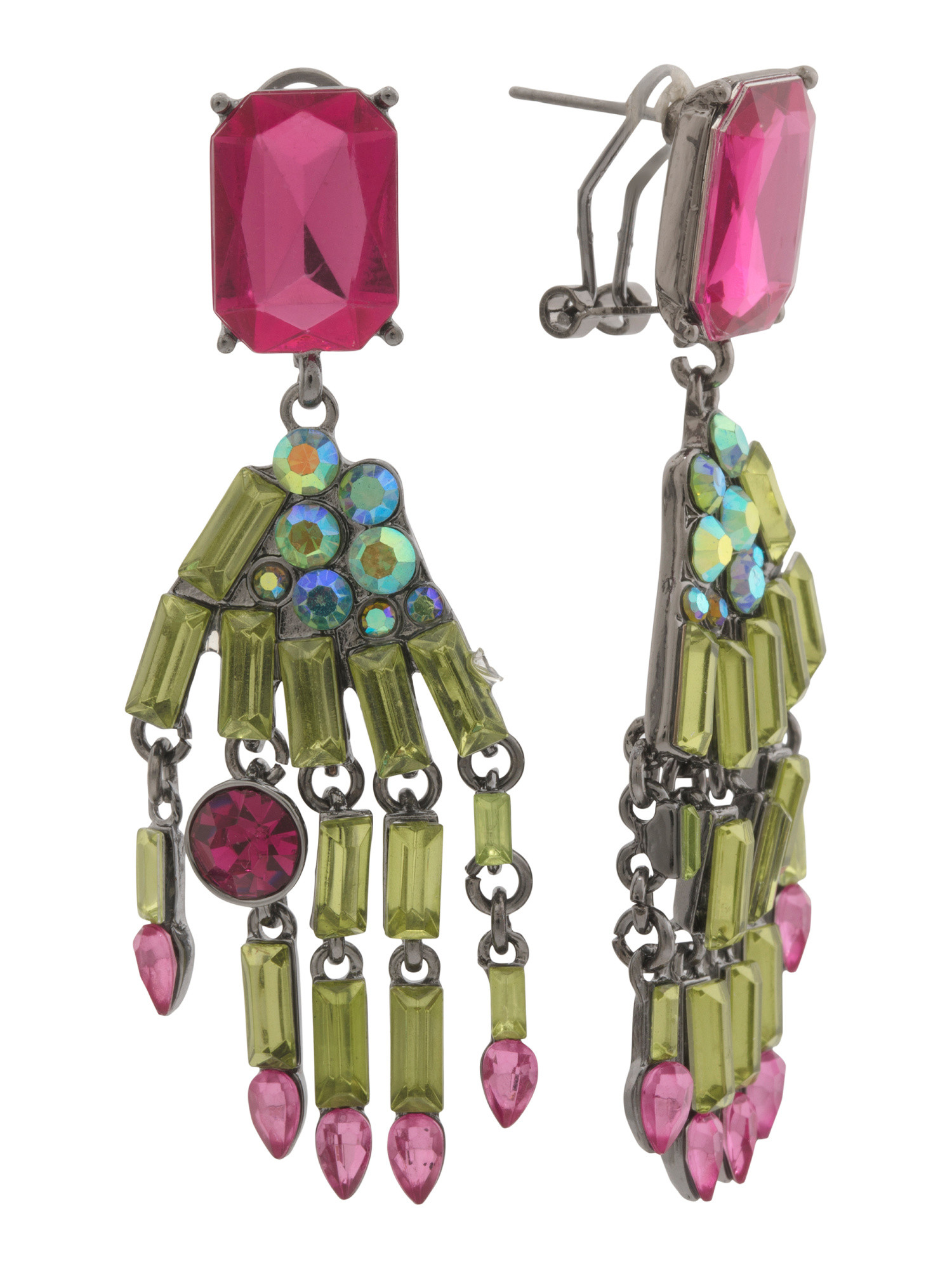 Green Tone Skeleton Drop Earrings | TJ Maxx