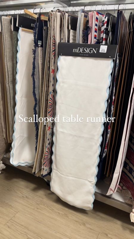 Scalloped table runner under $20! 

#LTKSaleAlert #LTKHome #LTKStyleTip