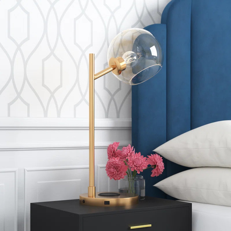 Kristina Metal USB Desk Lamp | Wayfair Professional