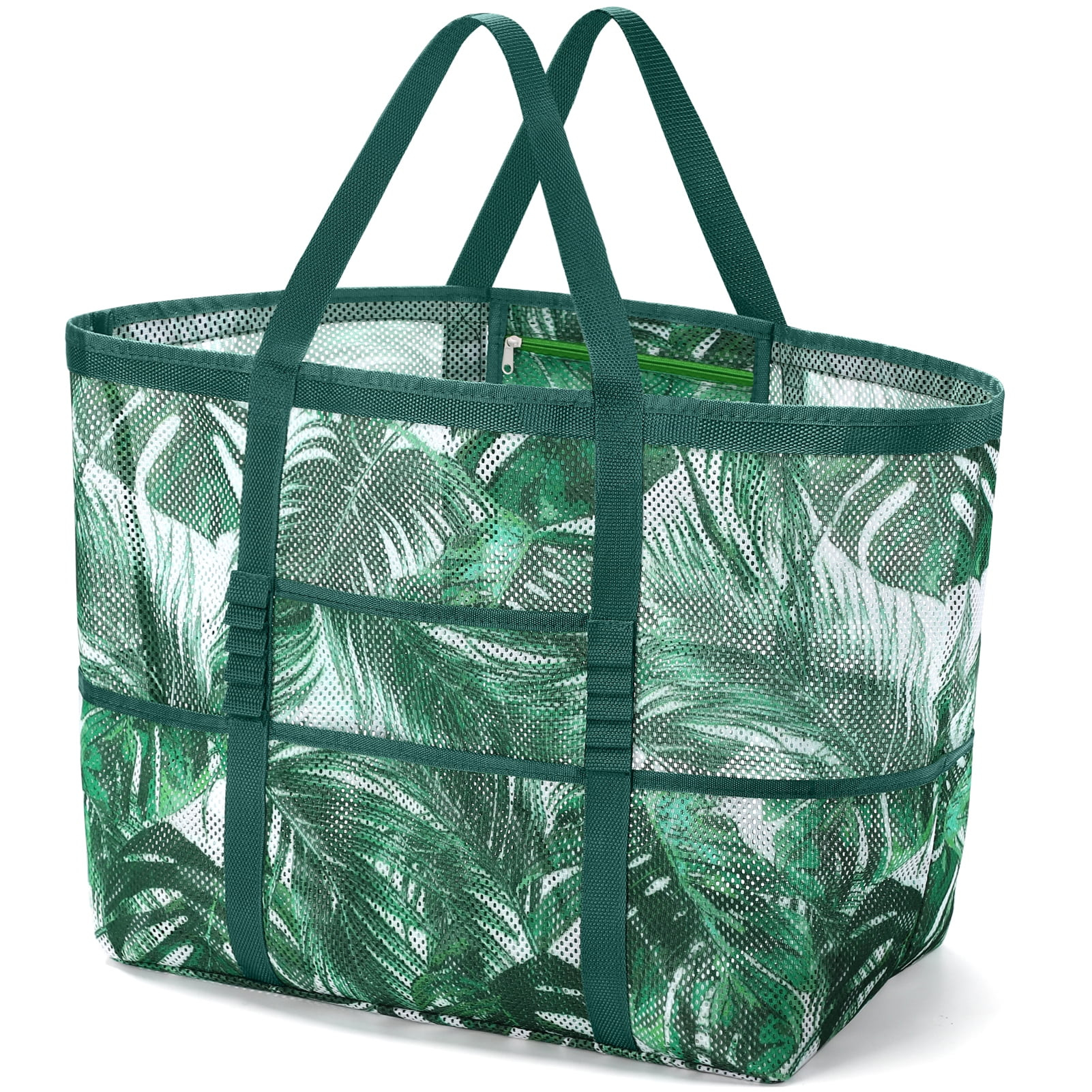 Livhil Mesh Beach Bag Rope Handles, Mesh Tote Bag for Women Contains Wicker Oversized Beach Tote ... | Walmart (US)