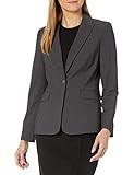 Calvin Klein Women's One Button Lux Blazer | Amazon (US)